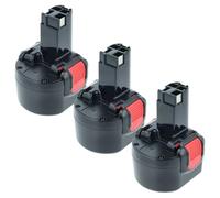 vhbw 3X Batterie Remplacement pour Bosch 2 607 335 260