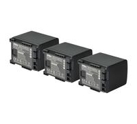 vhbw 3x Batterie remplacement pour Canon 2740B002, BP-819 pour caméra vidéo caméscope (1600mAh, 7,2V, Li-ion)