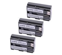 vhbw 3X Batterie Remplacement pour Canon BP-508, BP-535, BP-511A, BP-511, BP-522, BP-512, BP-514 pour Appareil Photo (1300mAh, 7,2V, Li-ION)
