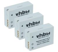 vhbw 3X Batterie Remplacement pour Canon NB-10L pour Appareil Photo (700mAh, 7,4V, Li-ION)