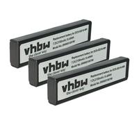 vhbw 3x Batterie remplacement pour Duracell DR17, DR-17AA, DR17AA, DR-17 pour appareil photo (2150mAh, 7,2V, NiMH)