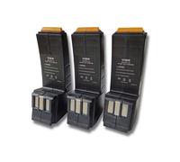 vhbw 3x Batterie remplacement pour Festo / Festool 487512, 488844, 486831, 488438, 487701, 489726, 489073 pour outil électrique (2100 mAh, NiMH, 12 V)