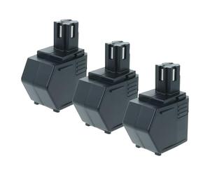 vhbw 3X Batterie Remplacement pour Hilti SFB105, SBP12, SFB125, SFB121, 00315082 pour Outil électrique (1500 mAh, NiMH, 12 V)