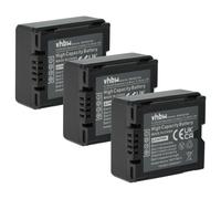 vhbw 3x Batterie remplacement pour Hitachi DZ-BP07s, DZ-BP14s, DZ-BP21s pour caméra vidéo caméscope (600mAh, 7,2V, Li-ion)