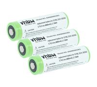 vhbw 3x Batterie remplacement pour Ledlenser 2S1P, 502262 pour lampe de poche ou frontrale (4,8Ah, 3,7V, Li-ion)