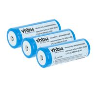 vhbw 3x Batterie remplacement pour Ledlenser 501002, 04058205009263, 26650 pour lampe de poche ou frontrale (5Ah, 3,7V, Li-ion)