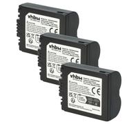 vhbw 3x Batterie remplacement pour Leica BP-DC5 pour appareil photo (600mAh, 7,2V, Li-ion)