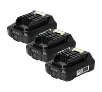 vhbw 3x Batterie remplacement pour Makita 197396-9, 197402-0, 197406-2, 632F39-7, 197390-1, 197402, 197394-3 pour outil électrique (2500 mAh, Li-ion, 12 V)
