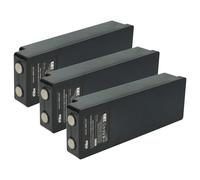 vhbw 3x Batterie remplacement pour Palfinger 17162, 16131, 1026, 13445 pour opérateur télécommande industrielle (2000mAh, 7,2V, NiMH)