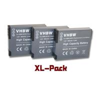 vhbw 3x Batterie remplacement pour Panasonic DMW-BCM13E, DMW-BCM13PP, DMW-BCM13 pour appareil photo (900mAh, 3,6V, Li-ion)