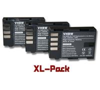 vhbw 3x Batterie remplacement pour Panasonic DMW-BLF19E, DMW-BLF19 pour appareil photo (1100mAh, 7,2V, Li-ion)