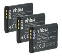 vhbw 3x Batterie remplacement pour Pentax D-Li88 pour appareil photo (500mAh, 3,6V, Li-ion)