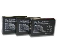 vhbw 3x Batterie remplacement pour Ricoh DB-43 pour appareil photo (1600mAh, 3,7V, Li-ion)