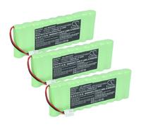 vhbw 3x Batterie remplacement pour Roto 2412-3011, GP210AAHCB10BMX pour motorisation de volet, porte, portail (1800mAh, 12V, NiMH)