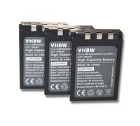 vhbw 3x Batterie remplacement pour Sanyo DB-L10AX, DB-L10 pour appareil photo (750mAh, 3,7V, Li-ion)