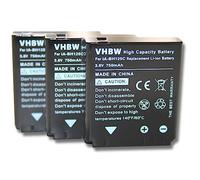vhbw 3X Batterie Remplacement pour Sigma BP-41 pour Appareil Photo (750mAh, 3,6V, Li-ION)