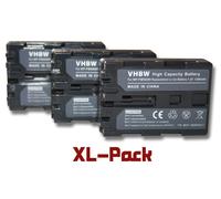 vhbw 3x Batterie remplacement pour Sony NP-FM500H pour appareil photo (1200mAh, 7,2V, Li-ion)