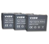 vhbw 3x Batterie remplacement pour Sony NP-FR1 pour appareil photo (700mAh, 3,6V, Li-ion)