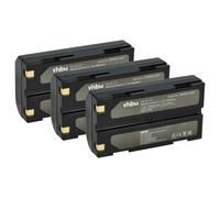 vhbw 3x Batterie remplacement pour Trimble 46607, 52030, 29518, 38403, MA1805A, 92600, 92670 pour appareil photo (3400mAh, 7,4V, Li-ion)
