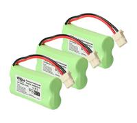 vhbw 3x Batterie remplacement pour VTECH73C02 pour téléphone fixe sans fil (800mAh, 2,4V, NiMH)