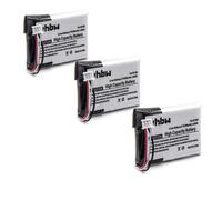 vhbw 3x batteries 500mAh (3.7V) pour téléphone fixe sans fil GE 28106FE1, 28115FE1, 28115FE1-A, 28118FE1 comme 5-2762, 5-2770, SL-422943.