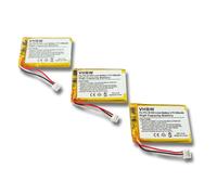 Vhbw 3x Batteries 500mah (3.7v) Pour Téléphone Fixe Sans Fil Ge 28118fe1 Dect6.0 Ultraslim Comme 5-2762, 5-2770, Sl-422943.