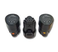 vhbw 3X Batteries Compatible avec AEG BBH12, BBS 12C, BLL12C, BLL 12C, BS12C, BS 12C, BS12C2 Outil électrique (2000 mAh, Li-ION, 12 V)