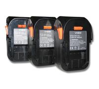 vhbw 3x Batteries compatible avec AEG BS 18C, BMS 18C, BEX18-125 LI-402C, BHO 18, BFL 18, BKS 18 outil électrique (3000 mAh, Li-ion, 18 V)