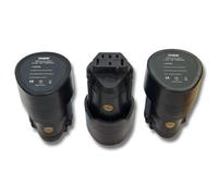 vhbw 3x Batteries compatible avec AEG BSB 12C, BSS12C, BSS 12C, BTS 12C, BWS12, BWS 12C outil électrique (1500 mAh, Li-ion, 12 V)
