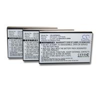 Vhbw 3x Batteries Compatible Avec Agfeo Dect 50 Téléphone Fixe Sans Fil (950mah, 3,7v, Li-Ion)