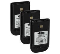vhbw 3x Batteries compatible avec Avaya 3720, 3725, 3740, DH4, WH1 téléphone fixe sans fil (900mAh, 3,7V, Li-ion)