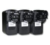 vhbw 3x Batteries compatible avec Bosch B2500, BABS 12V, BH-1214, GBM 12VES-2, GLI 12V outil électrique (3000mAh NiMH 12 V)