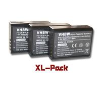 vhbw 3x Batteries compatible avec Canon EOS 1100, 1200D, 1100D appareil photo, reflex numérique (800mAh, 7,2V, Li-ion) - Remplacement pour LP-E10