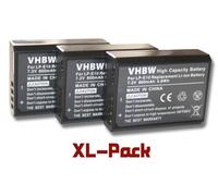 vhbw 3x Batteries compatible avec Canon EOS Rebel T3, Rebel T5 appareil photo, reflex numérique (800mAh, 7,2V, Li-ion) - Remplacement pour LP-E10