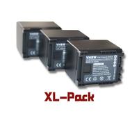 vhbw 3x Batteries compatible avec Canon Vixia HF200, HF M30, HF G30, HF G20, HF G10, HF21, HF11, HF20 caméra vidéo caméscope (1600mAh, 7,2V, Li-ion)