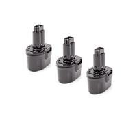 vhbw 3x Batteries compatible avec DeWalt DW968, DW968K outil électrique (2000 mAh, NiMH, 7,2 V)