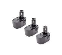 vhbw 3x Batteries compatible avec Dewalt DW991K-2, DW992K-2, DW994KQ, DW996K-2, DW996KQ outil électrique (1500 mAh, NiMH, 14,4 V)