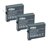 vhbw 3X Batteries Compatible avec GoPro HD Hero 4 Silver Edition Surf caméra vidéo caméscope (1160mAh, 3,7V, Li-ION)