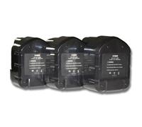 vhbw 3x Batteries compatible avec Hitachi DS 12DM, DS12DM2, DS 12DM2, DS12DV, DS 12DV, DS12DVB outil électrique (3300 mAh, NiMH, 12 V)