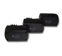 vhbw 3x Batteries compatible avec Metabo ULA9.6-18, SBZ 14.4 Impuls, BSZ 14.4 Impuls, BSZ 14.4 outil électrique (2100 mAh, NiMH, 14,4 V)