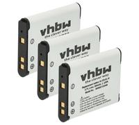 vhbw 3X Batteries Compatible avec Nikon CoolPix W100, S6700, S6900, S7000, S6800, S6600 Appareil Photo, Reflex numérique (600mAh, 3,7V, Li-ION)