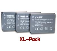 vhbw 3x Batteries compatible avec Nikon CoolPix W150 appareil photo, reflex numérique (600mAh, 3,7V, Li-ion)
