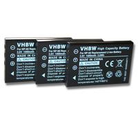 vhbw 3x Batteries compatible avec Nytech ND-6360 appareil photo APRN (1000mAh, 3,6V, Li-ion)