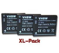 vhbw 3x Batteries compatible avec Panasonic Lumix DMC-FH5, DMC-FH5K, DMC-FH5N, DMC-FH5S appareil photo, reflex numérique (550mAh, 3,7V, Li-ion)