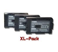 vhbw 3x Batteries compatible avec Panasonic NV-DA1, NV-DA1B, NV-DS1, NV-DS11, NV-DS12, NV-DS15 caméra vidéo caméscope (900mAh, 7,2V, Li-ion)