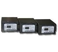 vhbw 3x Batteries compatible avec Panasonic NV-DS88, NV-DS89, NV-DS99, NV-DS990, NV-DX3 caméra vidéo caméscope (5400mAh, 7,4V, Li-ion)