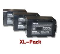 vhbw 3x Batteries compatible avec Panasonic NV-GS1, NV-GS3, NV-GS5, NV-GS7, NV-GS8, NV-GS11, NV-GS15 caméra vidéo caméscope (1700mAh, 7,2V, Li-ion)