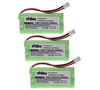 vhbw 3X Batteries Compatible avec Siemens Gigaset AL110, AL110a, A260 Trio, A265, A345 téléphone Fixe sans Fil (800mAh, 2,4V, NiMH)