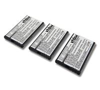 Vhbw 3x Batteries Compatible Avec Telekom Speedphone 701 Téléphone Fixe Sans Fil (1300mah, 3,7v, Li-Ion)