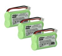vhbw 3x Batteries (NiMH, 700mAh, 2.4V) téléphones fixes compatible avec Siemens Gigaset A260 Trio, A265, A345